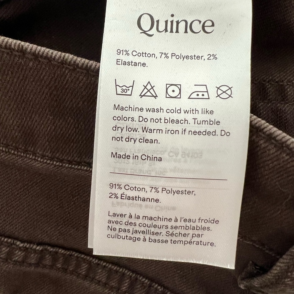 QUINCE Bella Stretch Wide Leg Jeans Size 27 - Picture 13 of 14